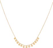 Bearfruit Jewelry Sterling Silver 18k Gold Plated Trece Necklace Dainty Minimalist Style