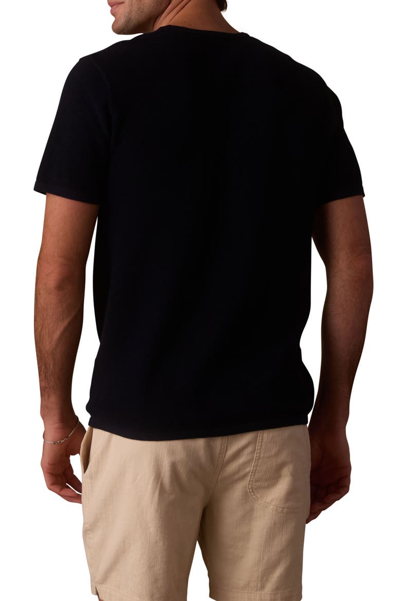 Driftknit Short Sleeve Sweater, Alternate, color, NAVY