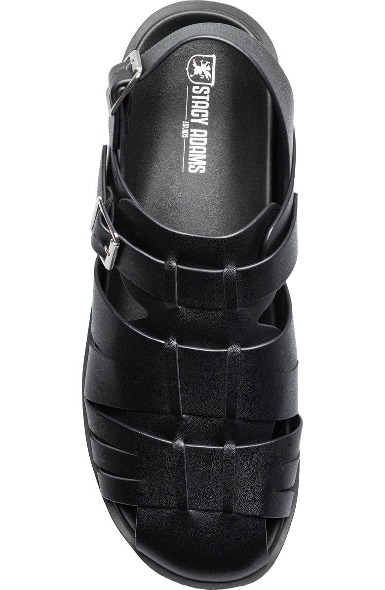 Stacy Adams Largo Fisherman Sandal, Alternate, color, Black