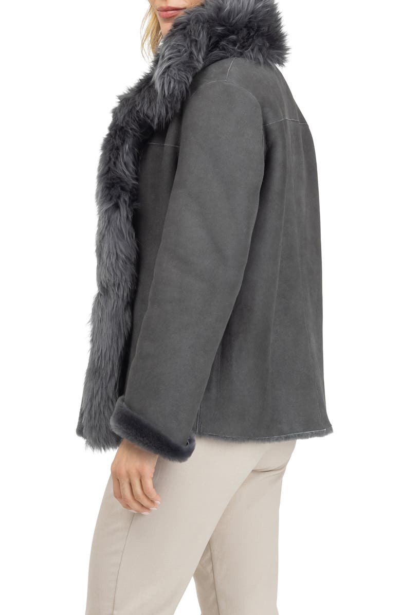 GORSKI Merino Toscana Lamb Jacket, Alternate, color, Graphite