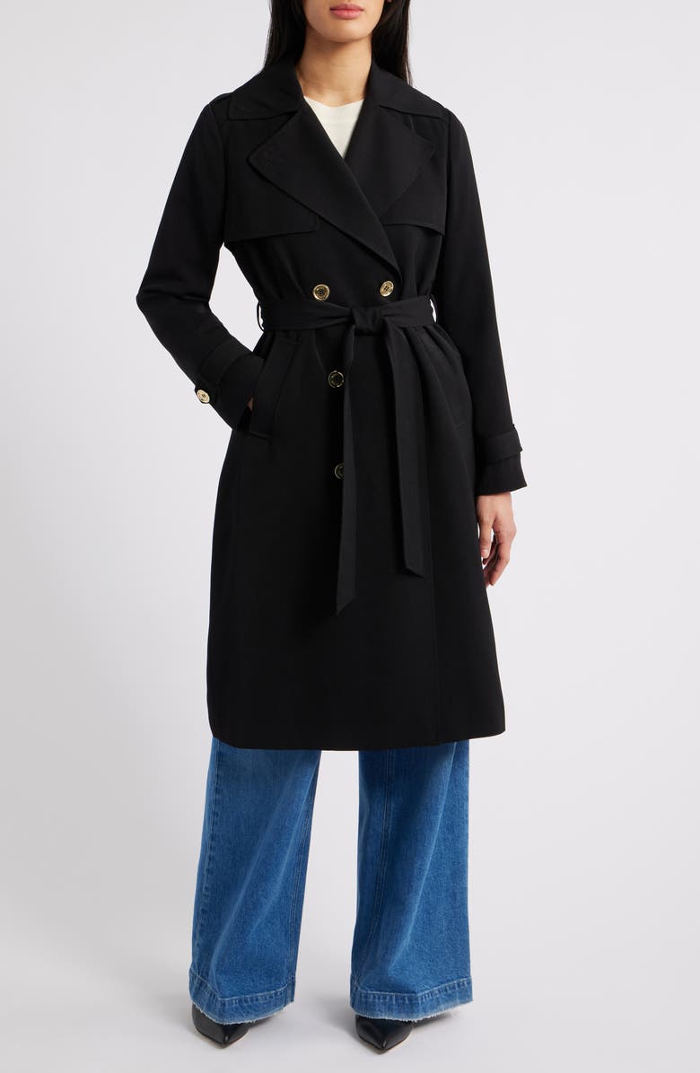 Michael Kors Gabardine Trench Coat, Main, color, 