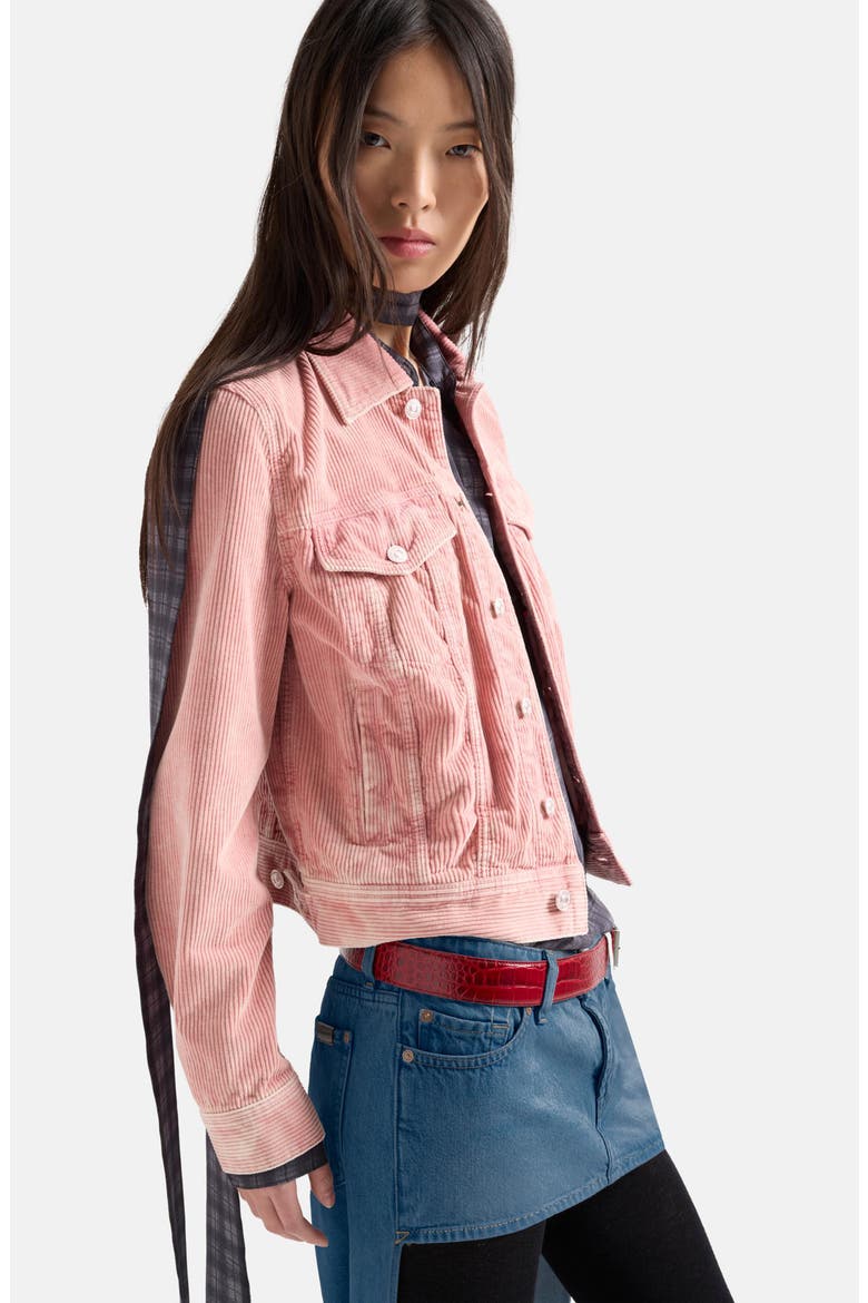 Adi Corduroy Trucker Jacket, Alternate, color, BLUSHING