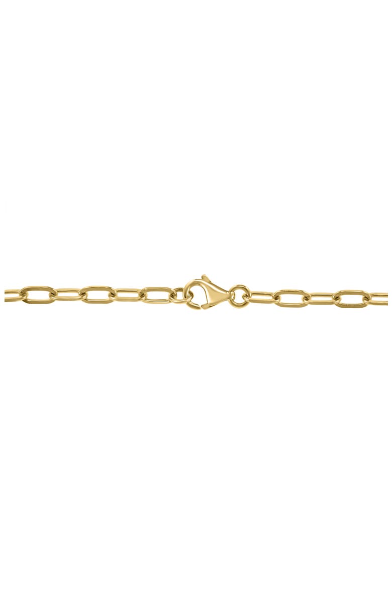 18k Gold Plated Sterling Silver Diamond Evil Eye Necklace, Alternate, color, BLACK