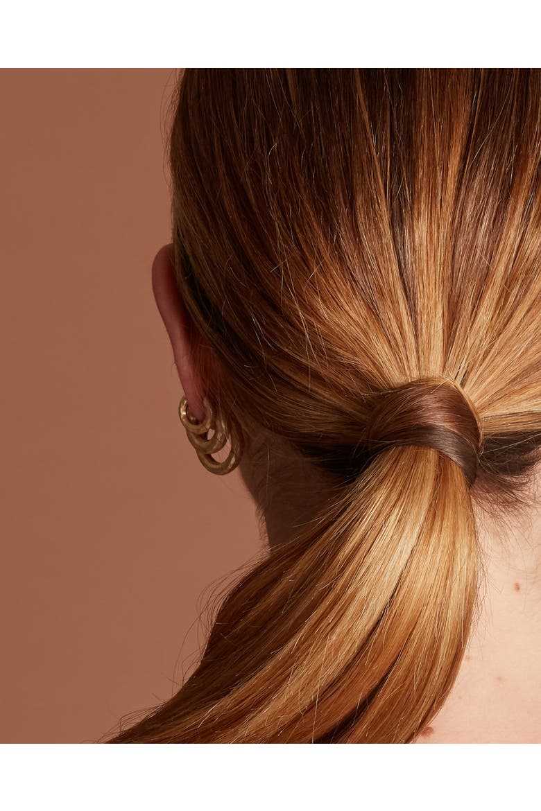 Wander Hoops Bold. Handmade in Italy, Alternate, color, Gold Plated