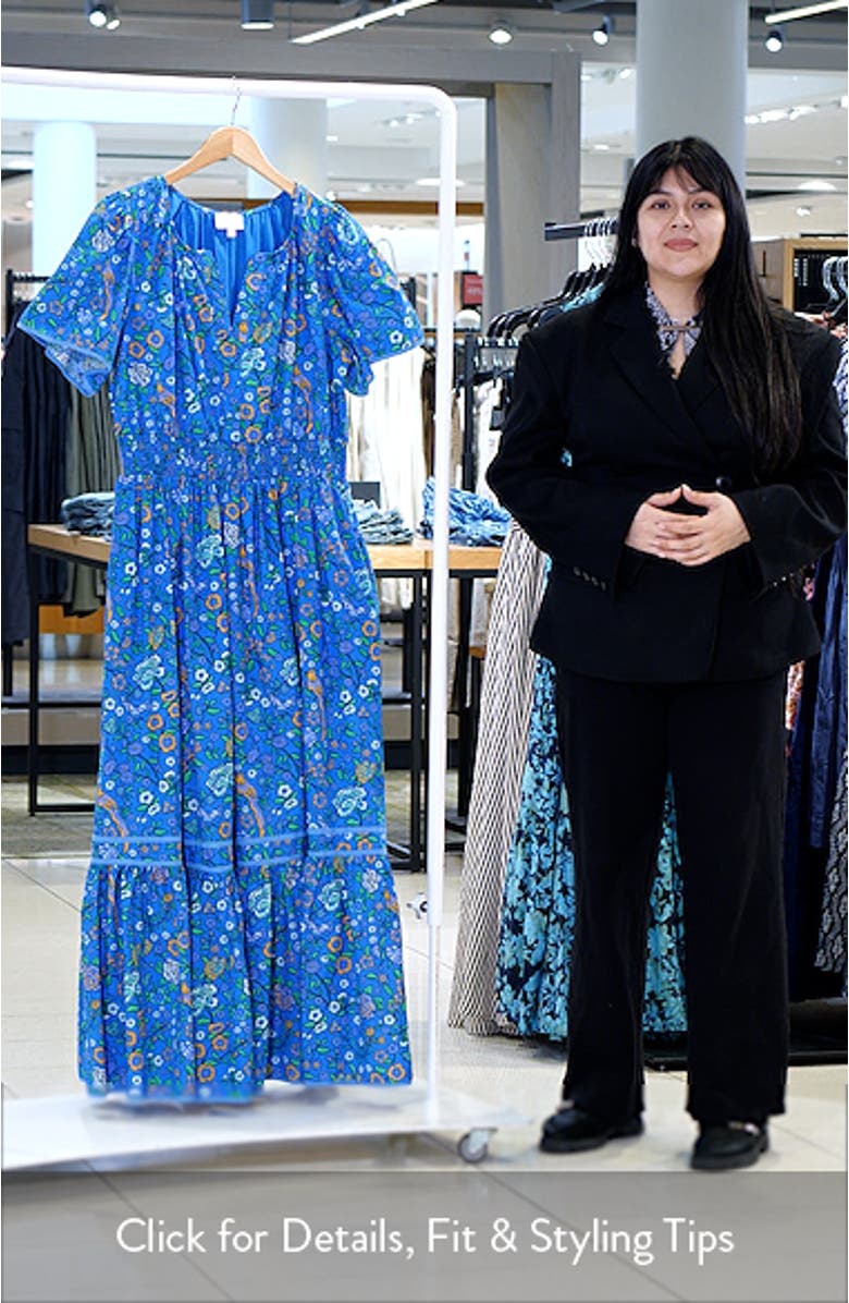 Sendra Floral Cotton Maxi Dress, sales video thumbnail