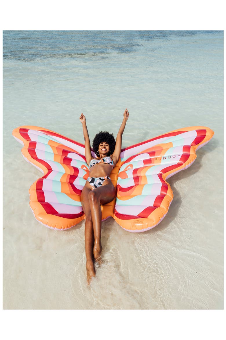 Butterfly Pool Float, Alternate, color, MULTI