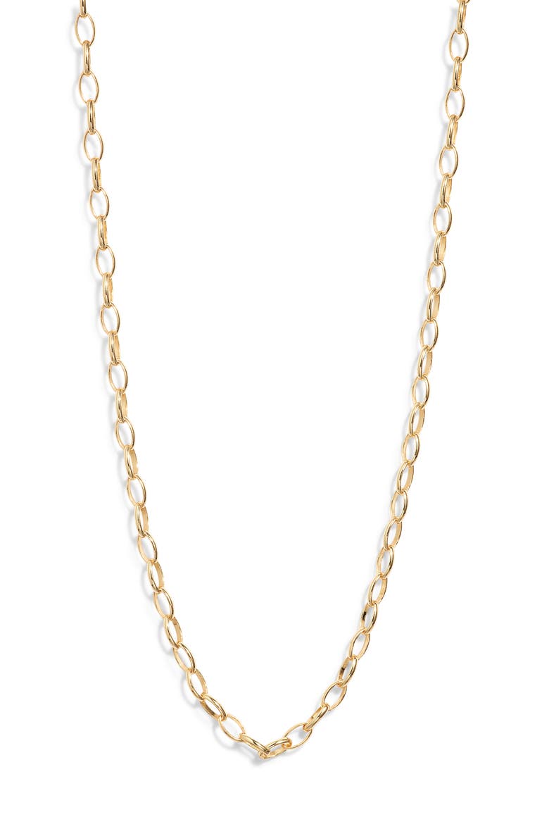 Fine Gauge Chain Necklace, Main, color, GOLD