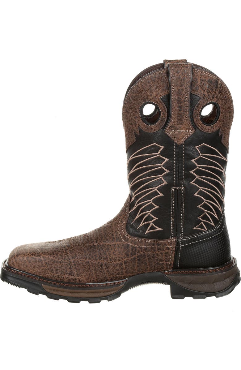 DURANGO Steel Toe Western Work Boot, Alternate, color, Chocolate Safari Elephant Blk