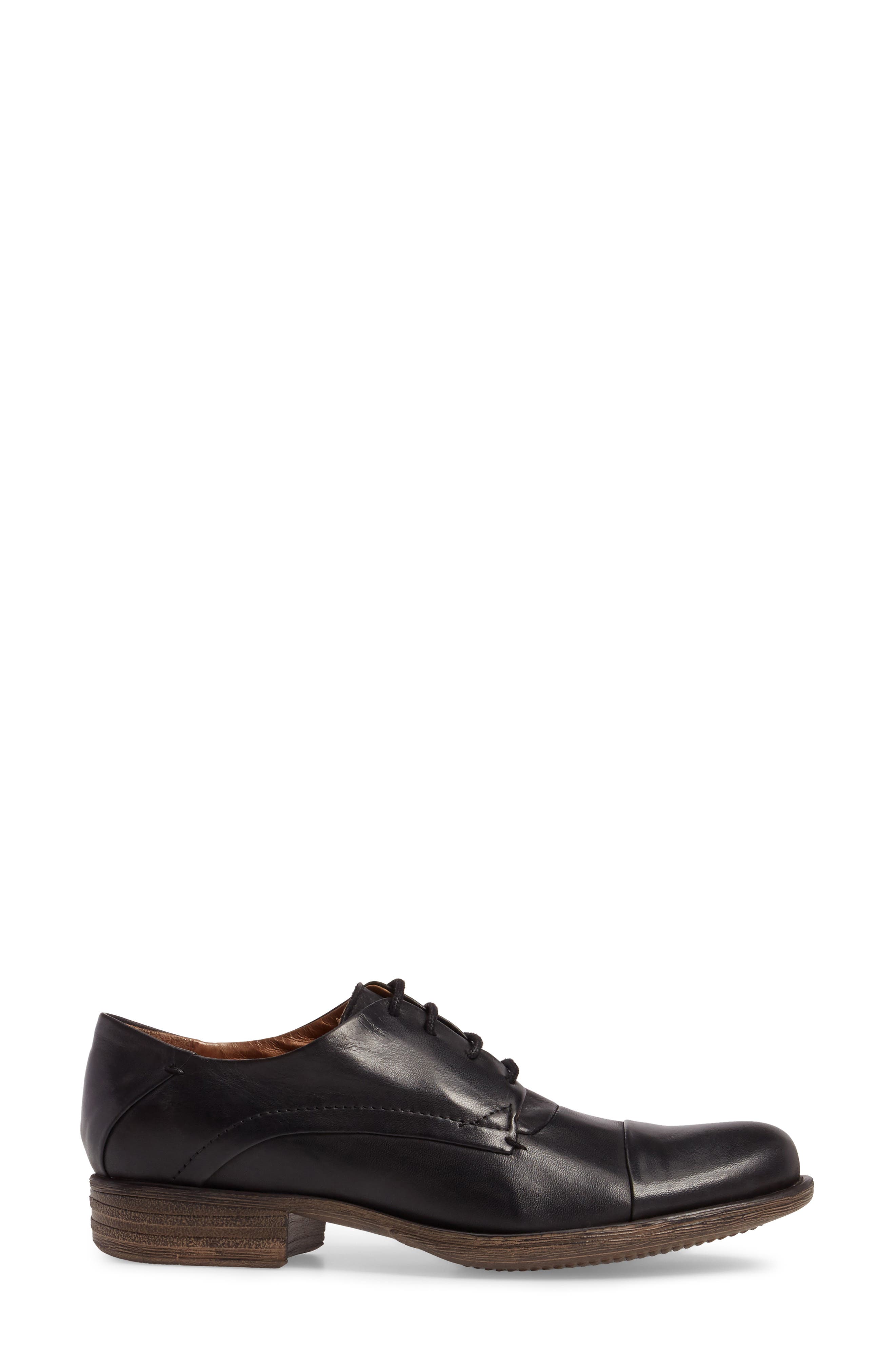 Miz Mooz Letty Oxford Flat, Alternate, color, Black
