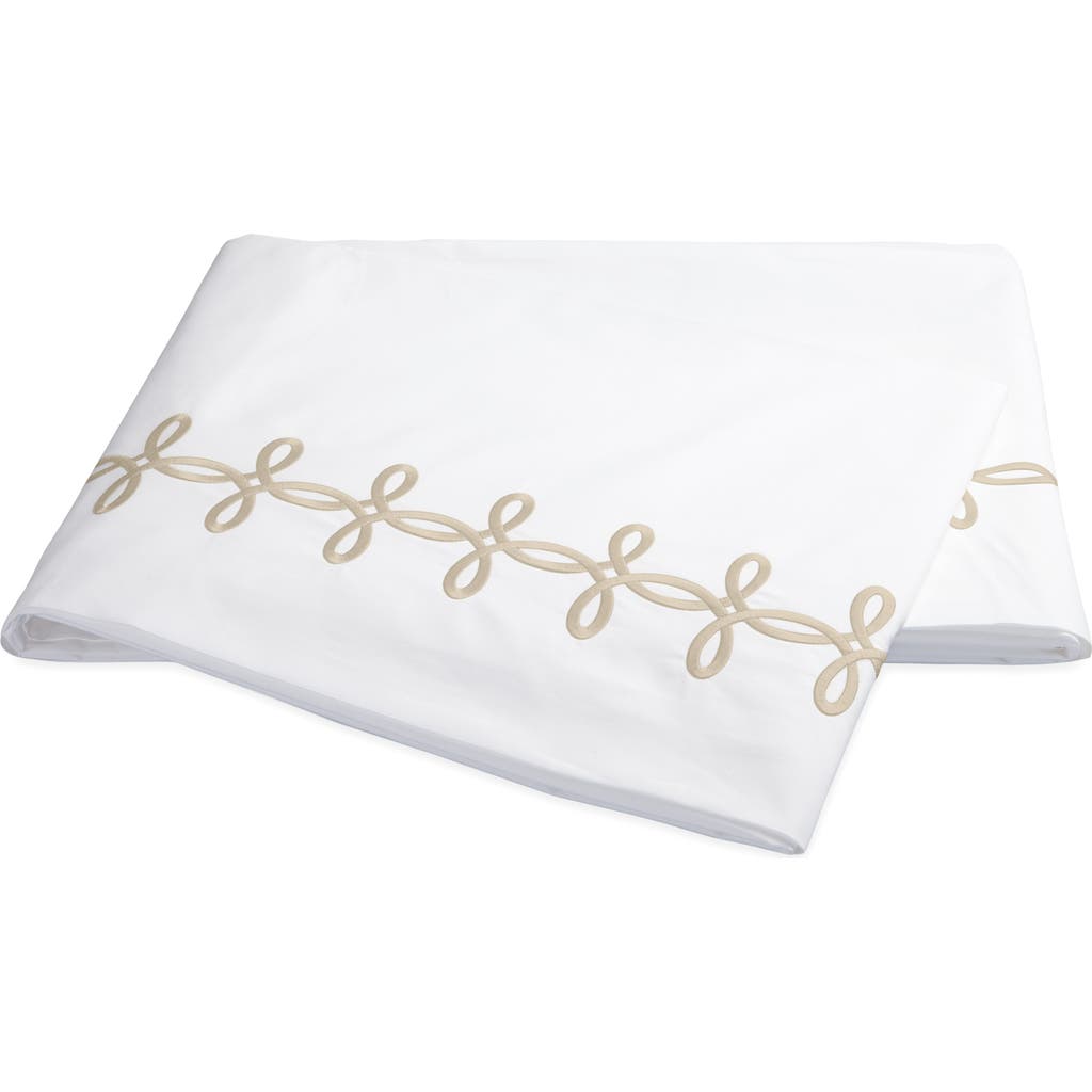 Matouk Gordian Knot 500 Thread Count Cotton Percale Flat Sheet