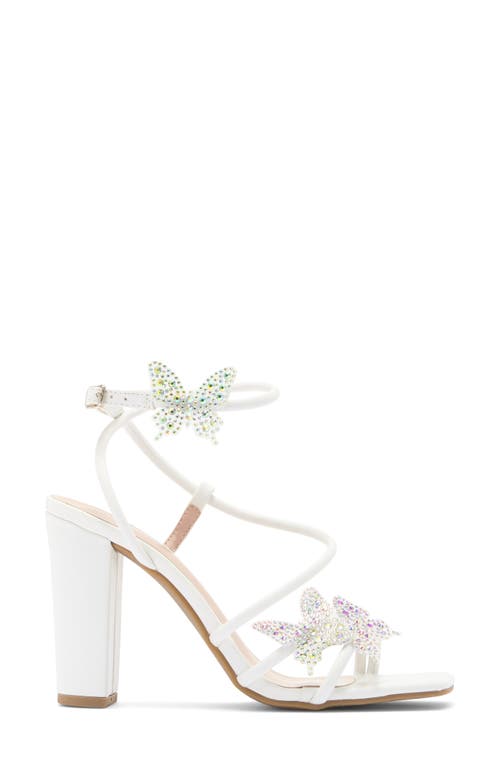 TOP GUY SHOES TOP GUY SHOES AGATHA BUTTERFLY BLOCK HEEL SANDAL