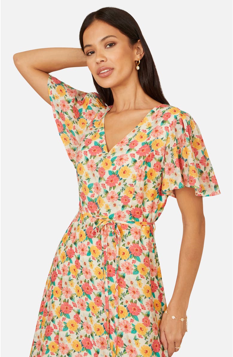 Yumi Midi Tea Dress, Alternate, color, Multi