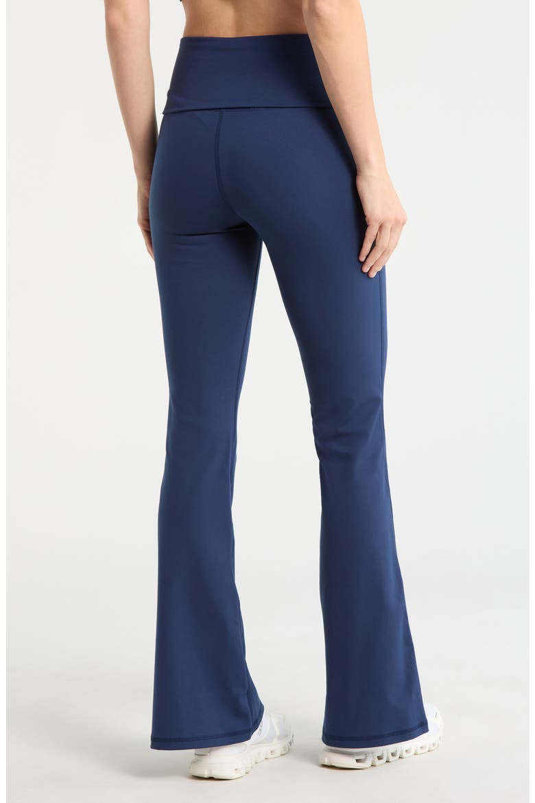 Florence Lux High Waist Flare Leggings, Alternate, color, NAVAL BLUE