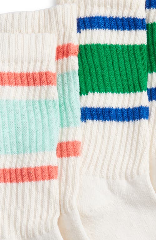 American Trench Assorted 3-pack Retro Stripe Cotton Blend Crew Socks