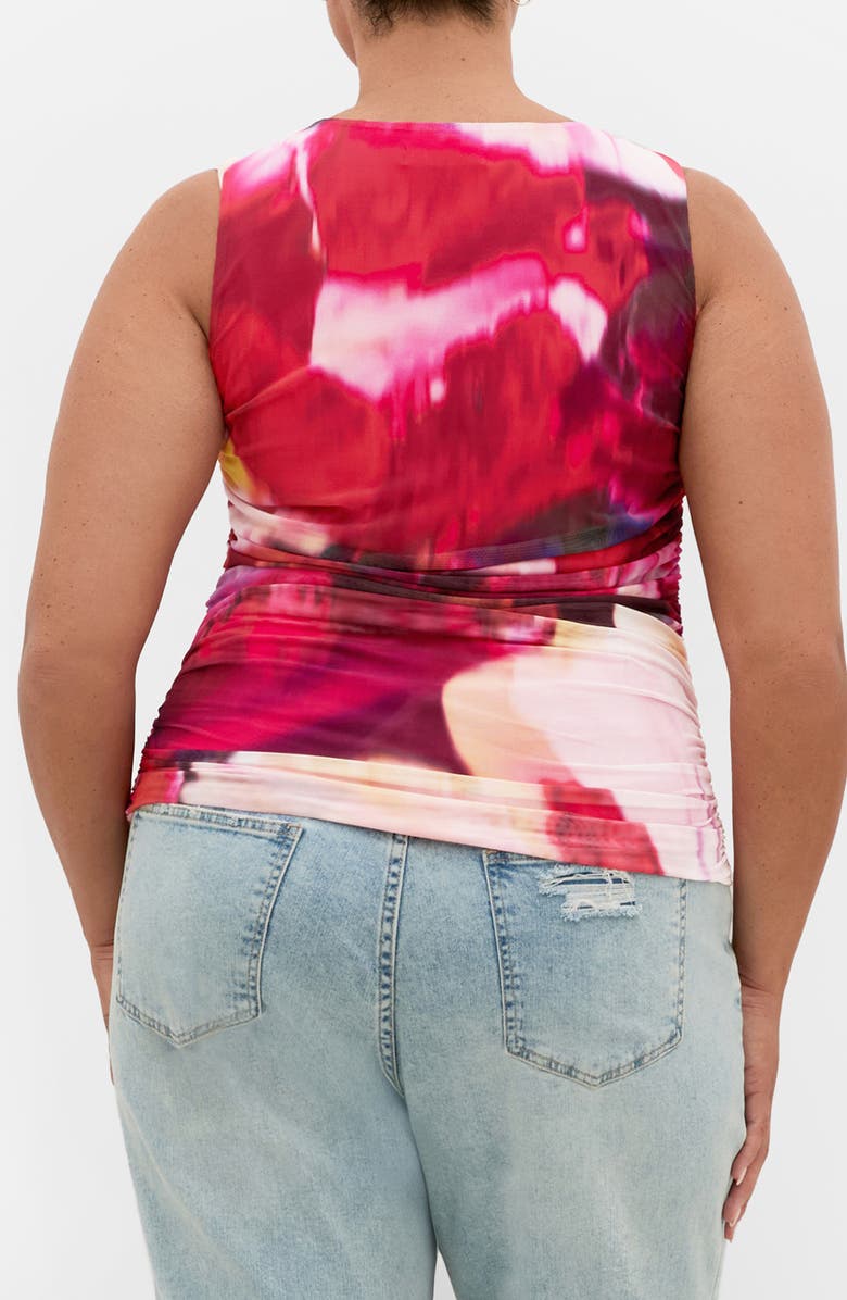 City Chic Livia Print Sleeveless Top, Alternate, color, 