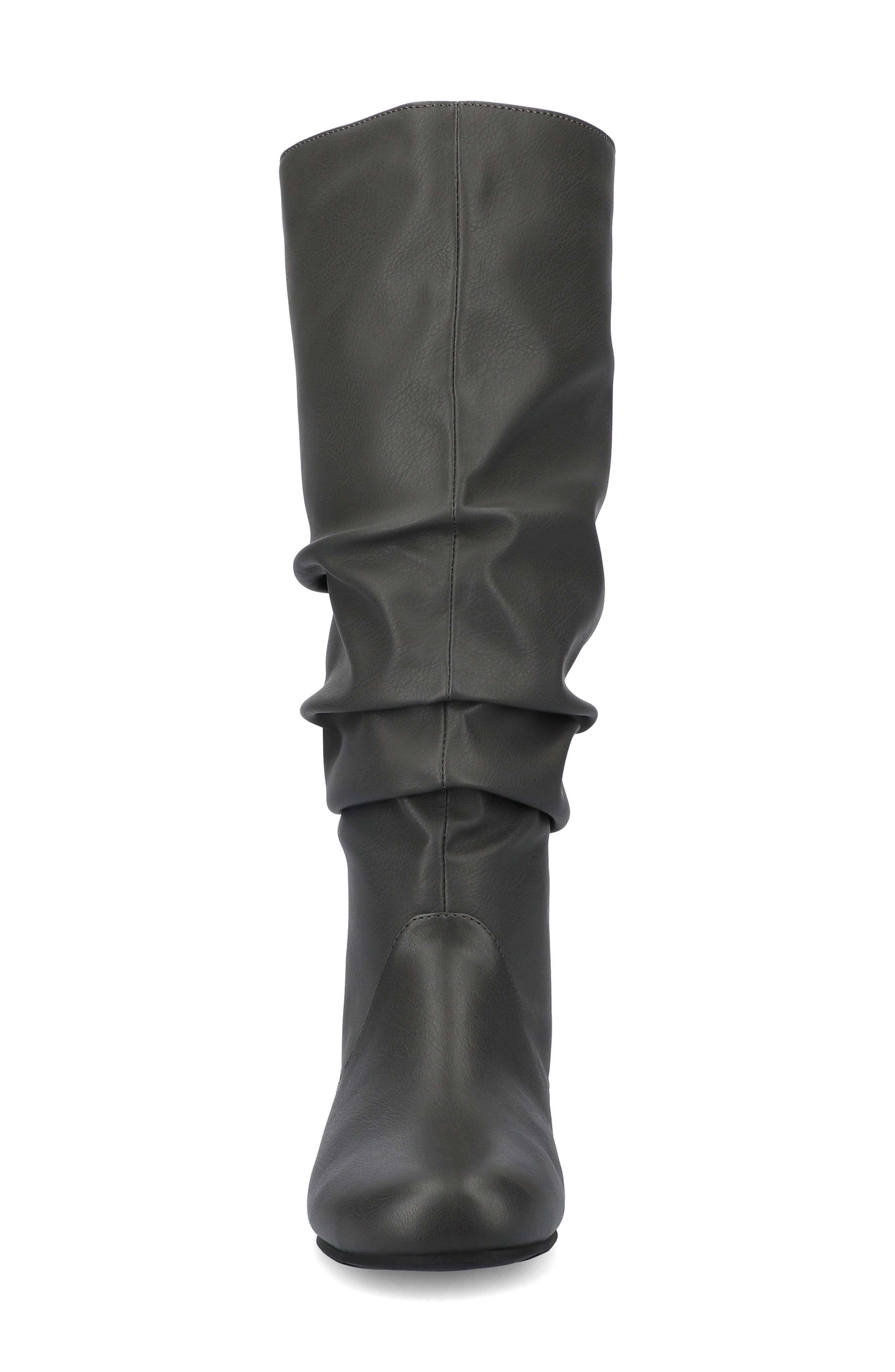 JOURNEE Jayne Ruched Tall Boot, Alternate, color, GREY