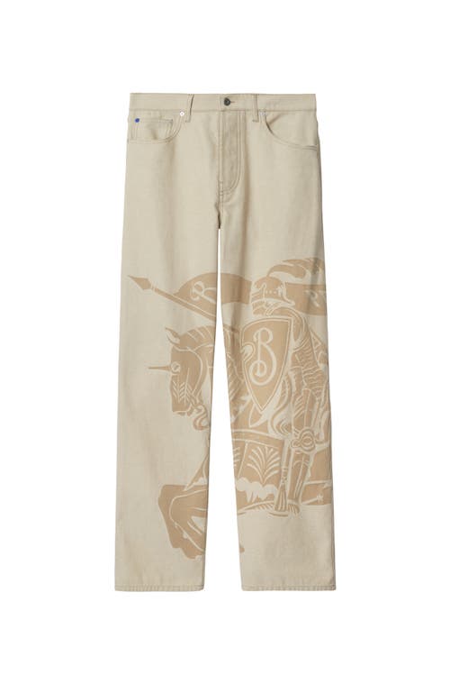 Shop Burberry Regular Fit Ekd Jeans In Rubble