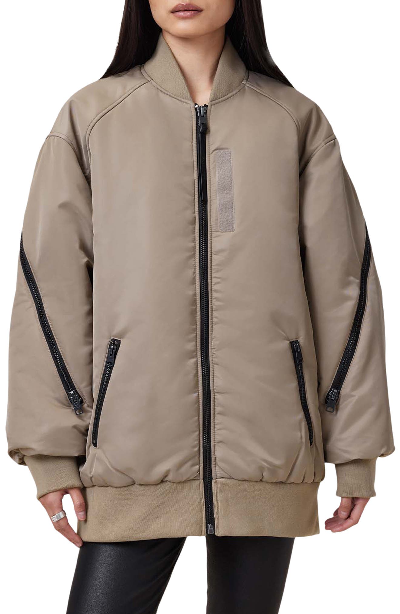 Shazna Oversize Bomber Jacket