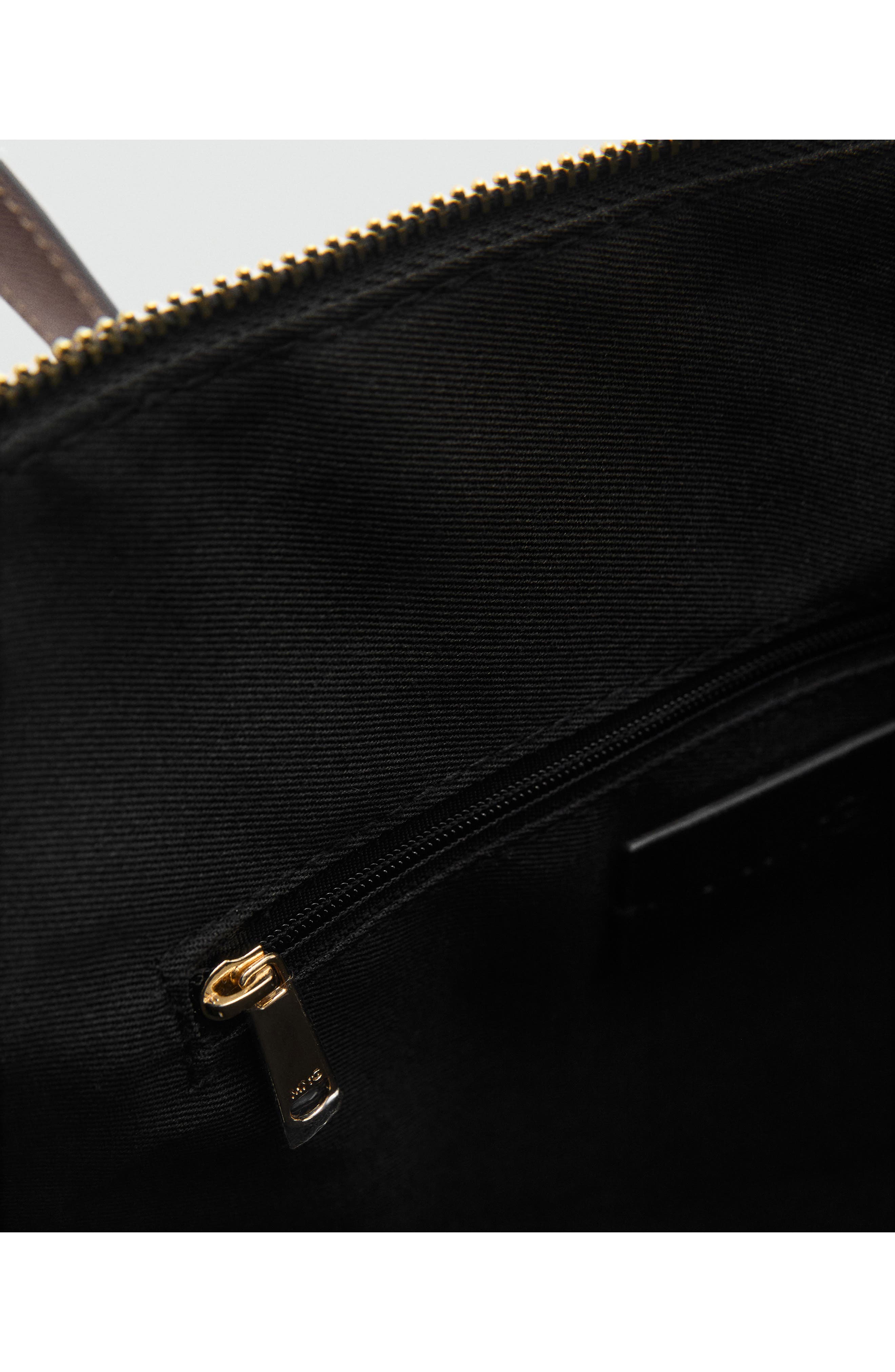 MANGO Nylon Shopper Bag, Alternate, color, Black