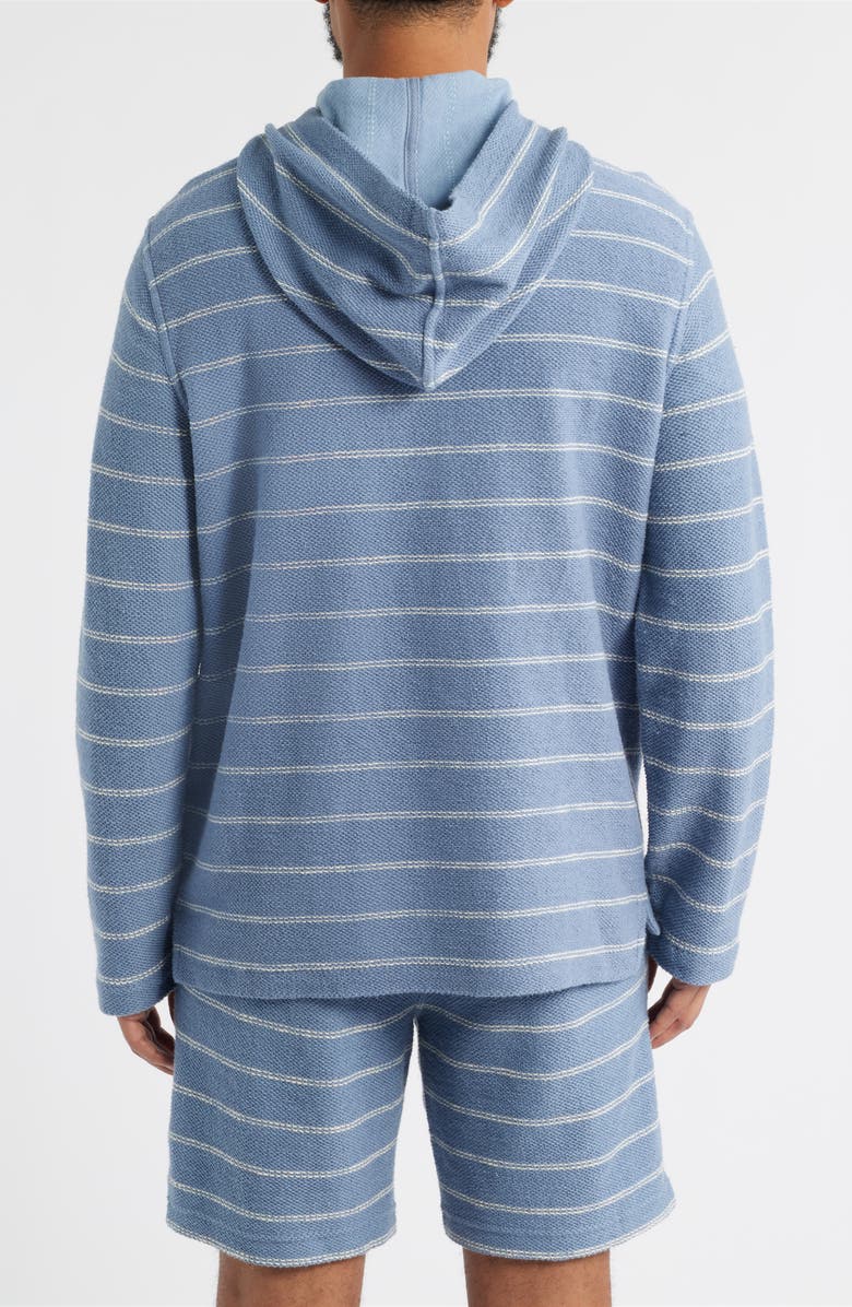 Faherty Whitewater Stripe Organic Cotton Blend Hoodie, Alternate, color, Seabrook Stripe