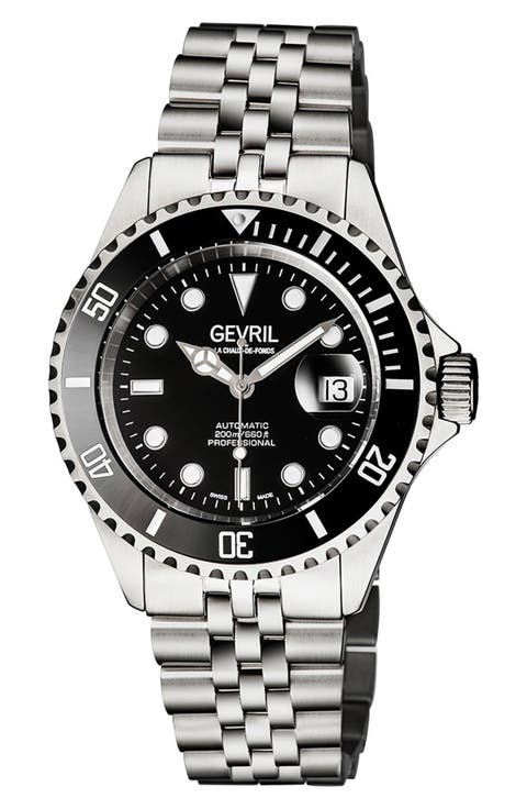 Men's Wall Street Bracelet Watch, 43mm