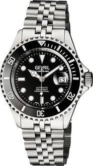 GEVRIL Men's Wall Street Bracelet Watch, 43mm