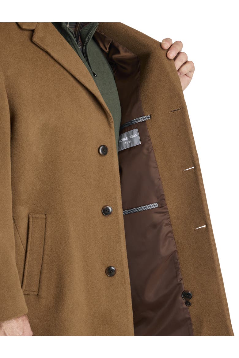 Big & Tall Overcoat, Alternate, color, CAMEL
