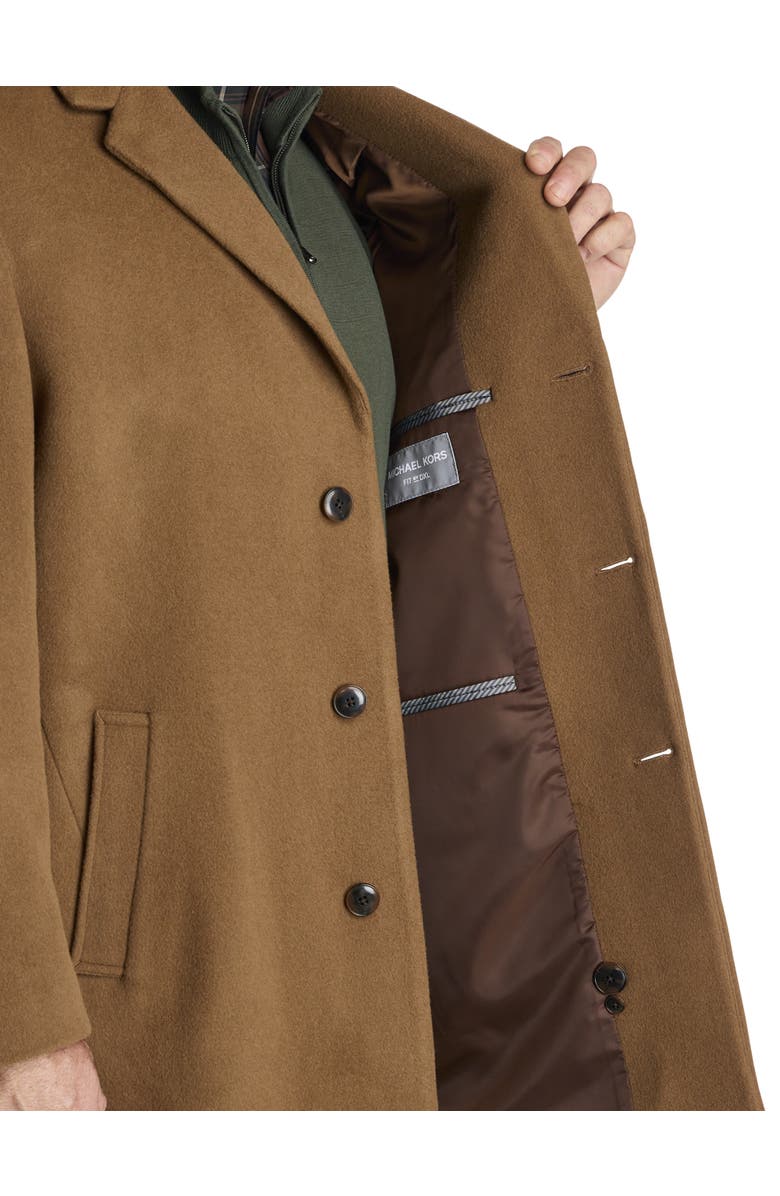 Michael Kors Big & Tall Overcoat, Alternate, color, Camel