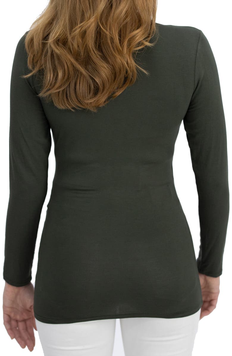 Angel Maternity Long Sleeve Maternity/Nursing Top, Alternate, color, 