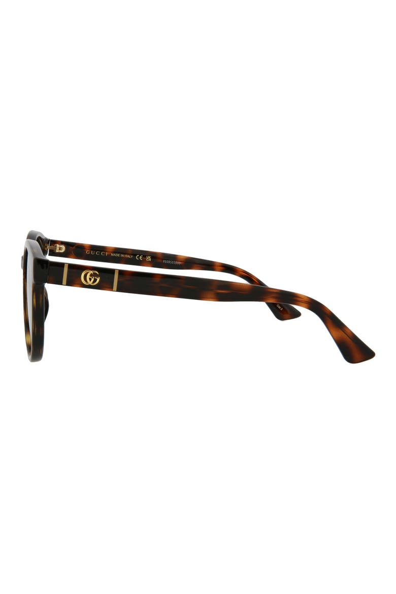 56mm Round Sunglasses, Alternate, color, BROWN BROWN BROWN