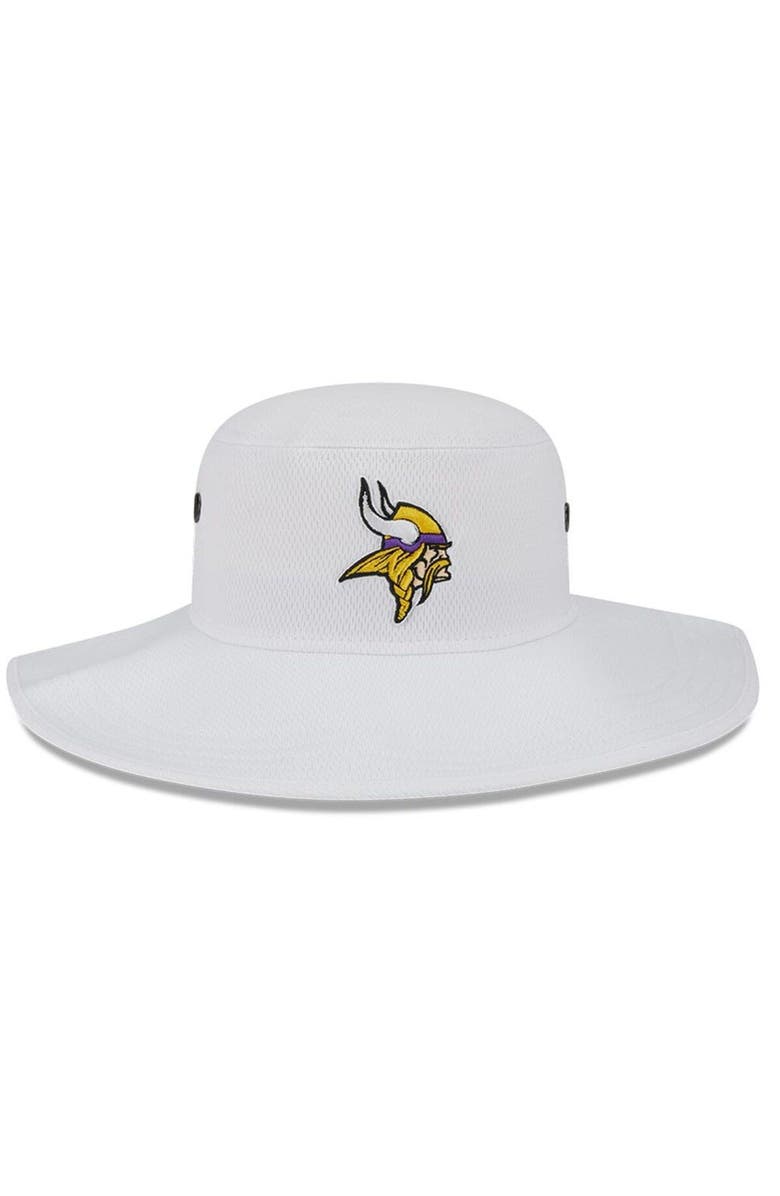 New Era Men's New Era White Minnesota Vikings 2023 NFL Training Camp Panama Bucket Hat, Alternate, color, 
