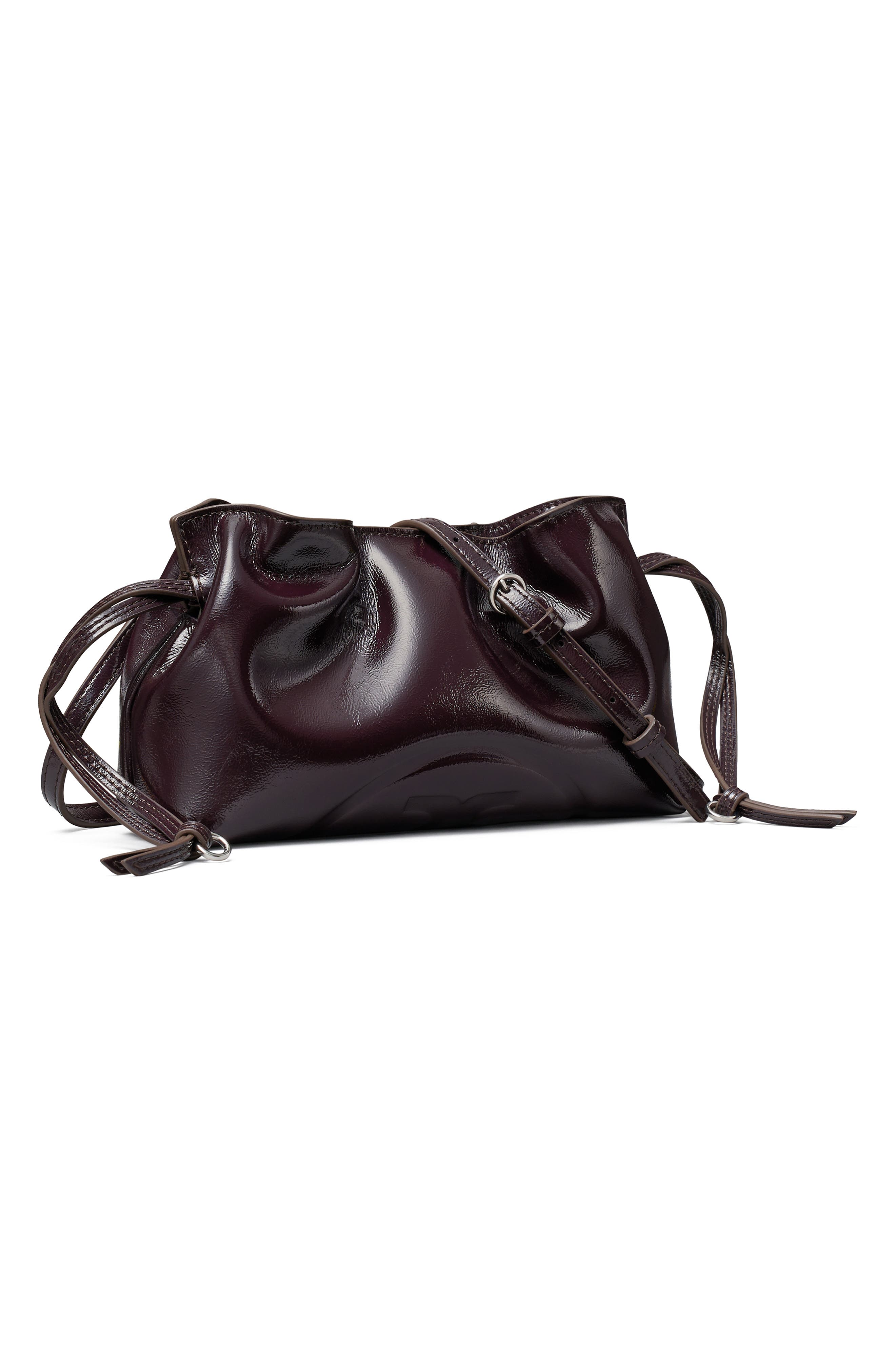 Ella Distressed Drawstring Pouch, Alternate, color, MULBERRY