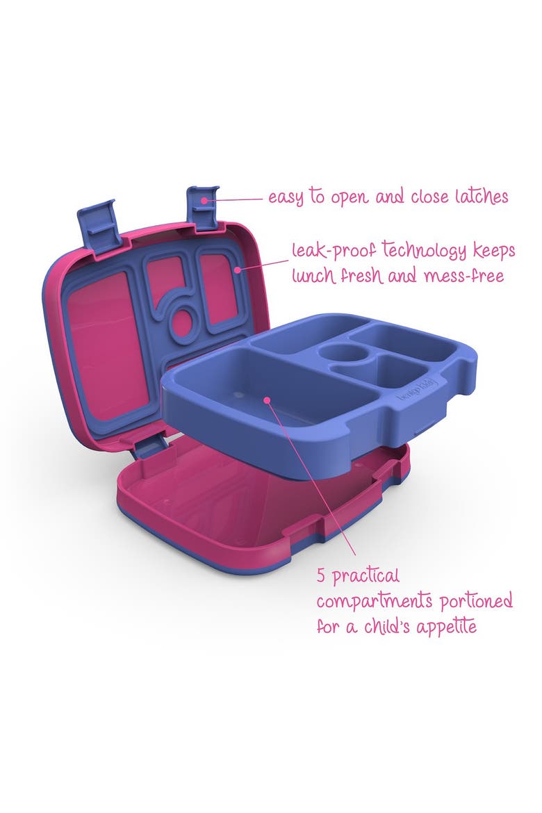 Kids Leakproof Lunch Box - Fuchsia, Alternate, color, FUCHSIA