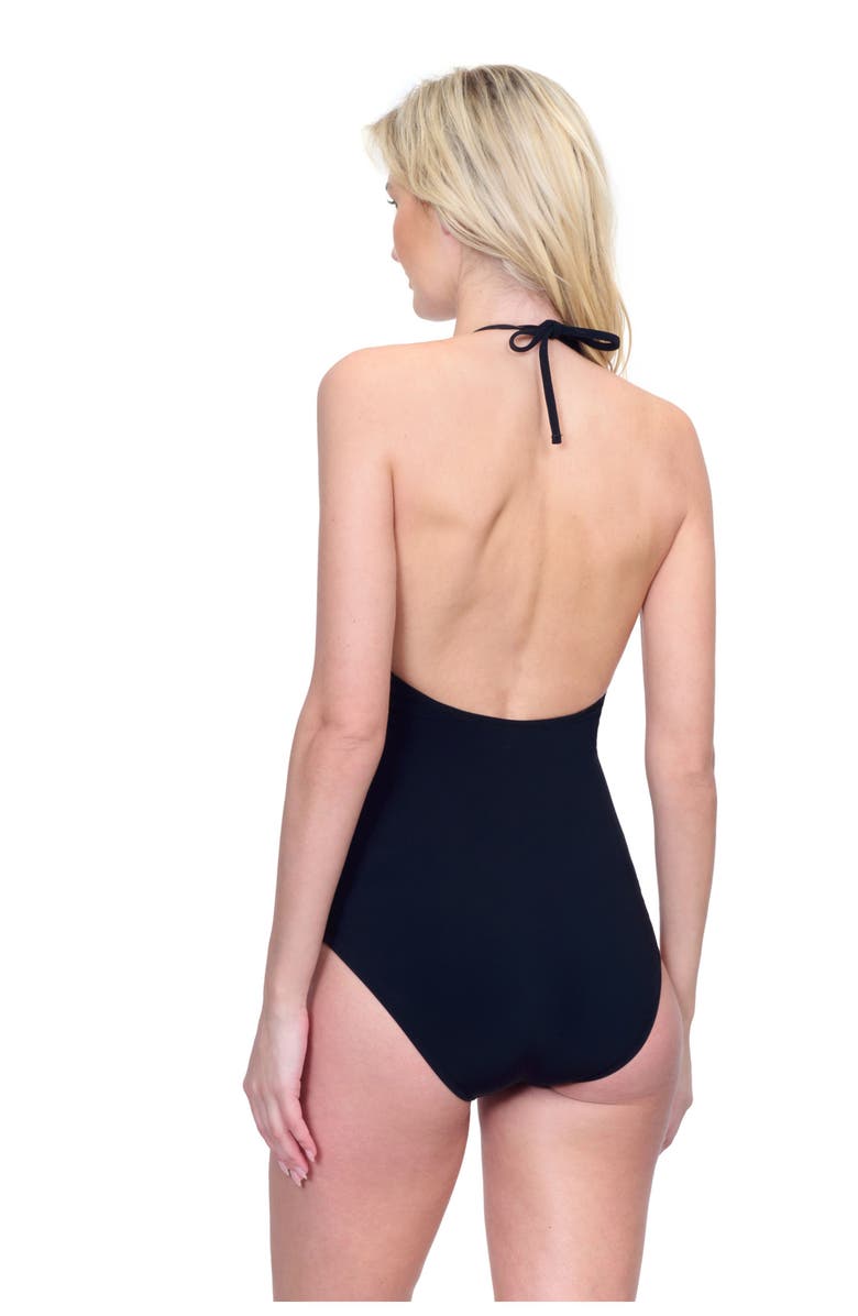Gottex Day Dreamer High Neck Halter One Piece, Alternate, color,