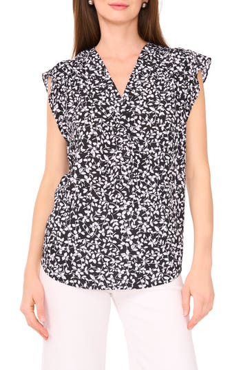 VINCE CAMUTO VINCE CAMUTO FLUTTER SLEEVE TOP