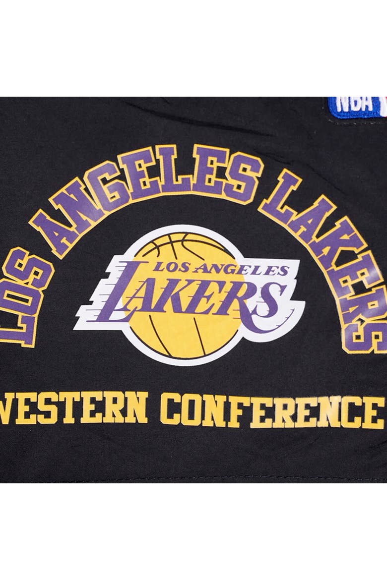 Men's Pro Standard Black Los Angeles Lakers Area Code Shorts, Alternate, color, Black