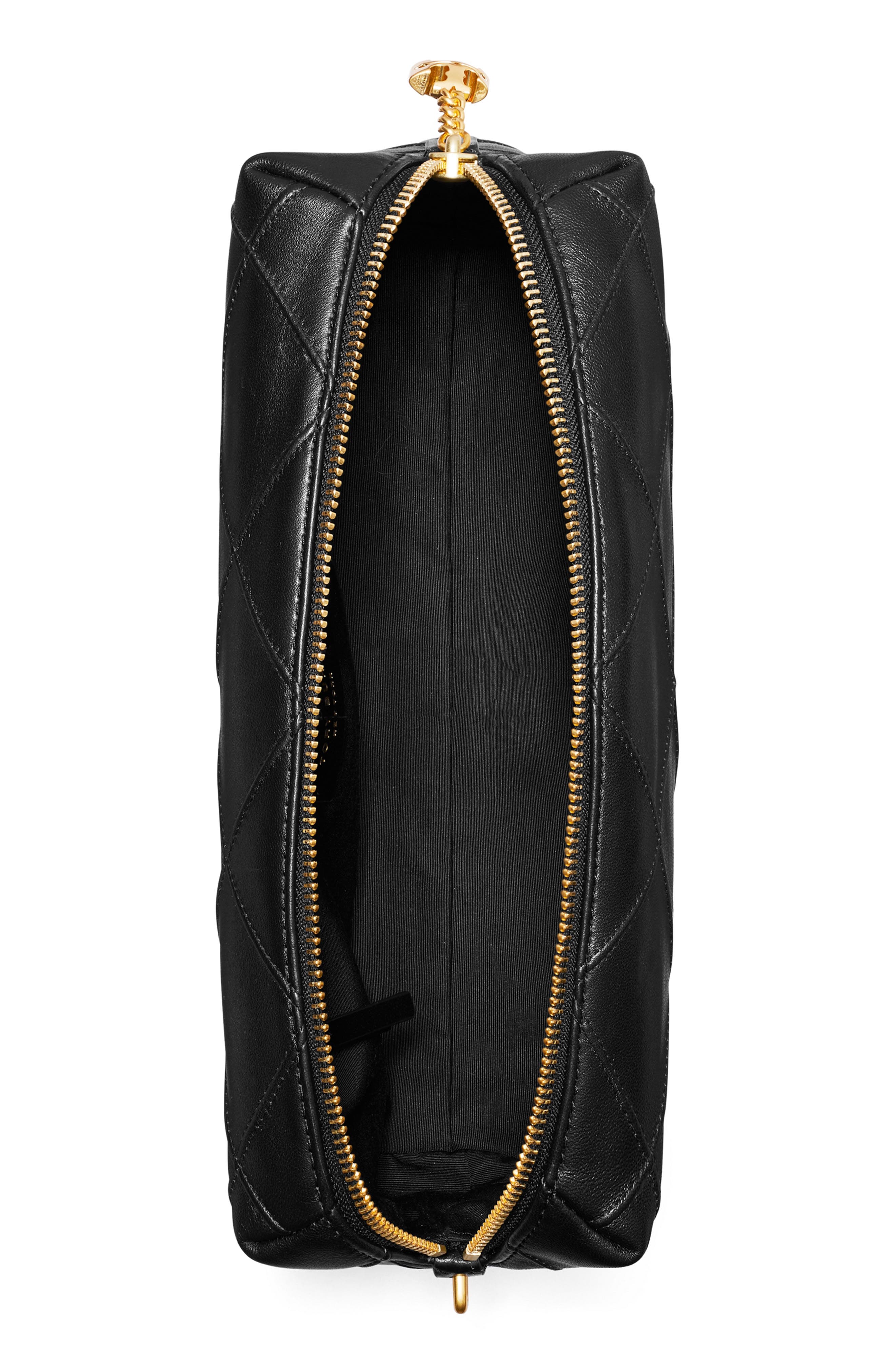 Large Fleming Leather Crossbody, Alternate, color, BLACK