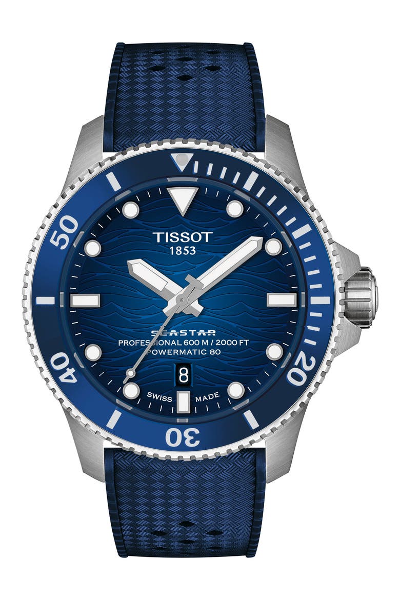 Seastar 2000 Professional Powermatic 80 Watch, 44mm, Main, color, BLUE GRADIENT