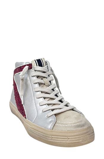 Shushop Rooney High-top Sneaker In Metallic