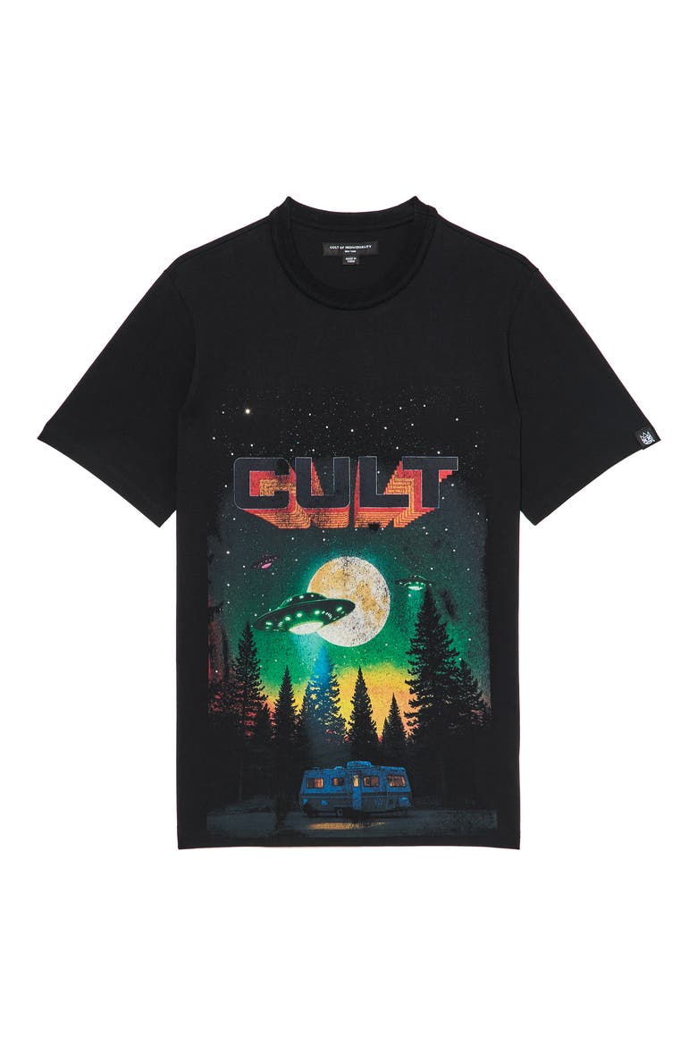 Aliens Oversize Graphic T-Shirt, Alternate, color, BLACK