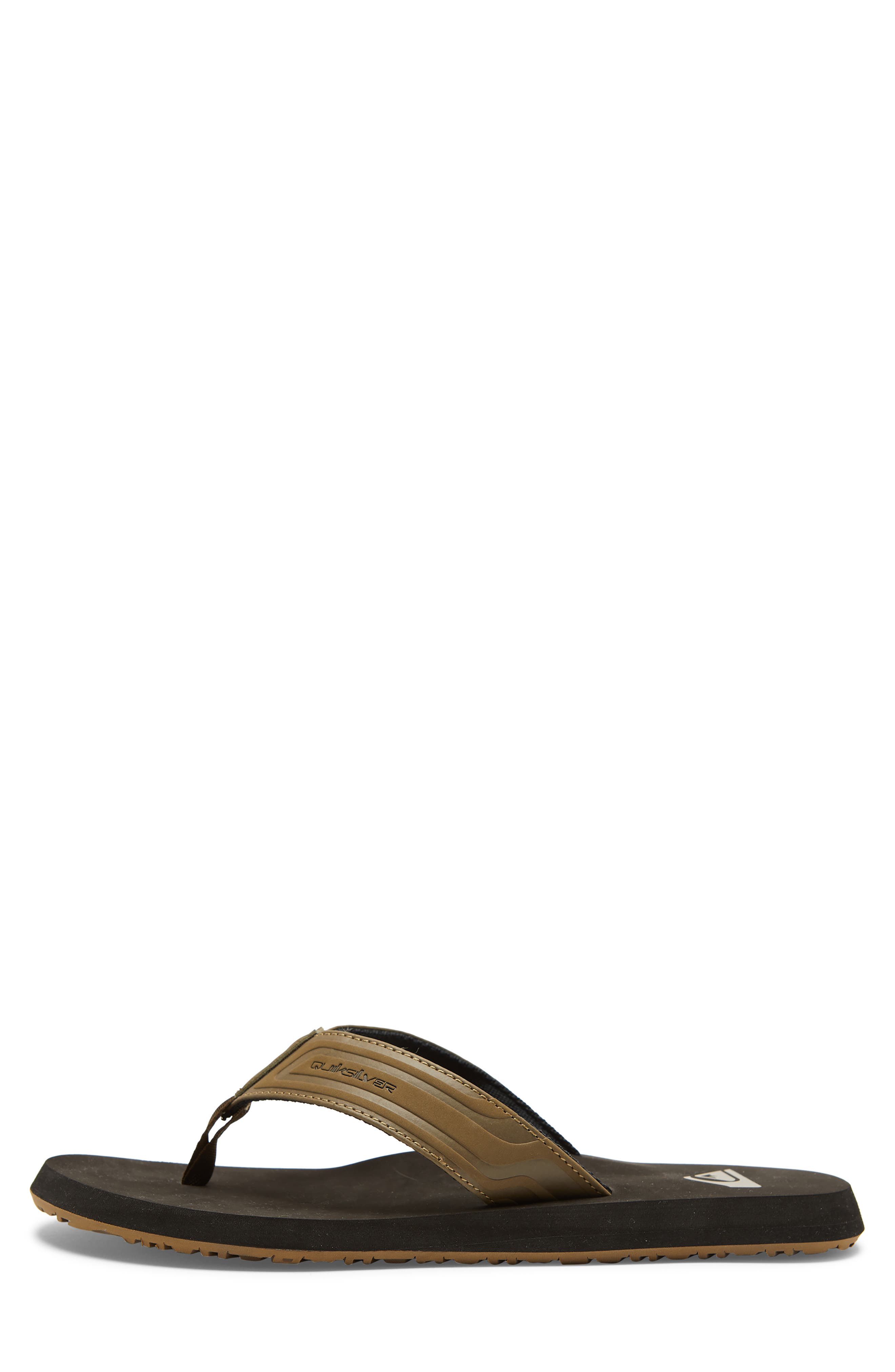 Quiksilver Monkey Wrench Flip Flop, Alternate, color, Tan