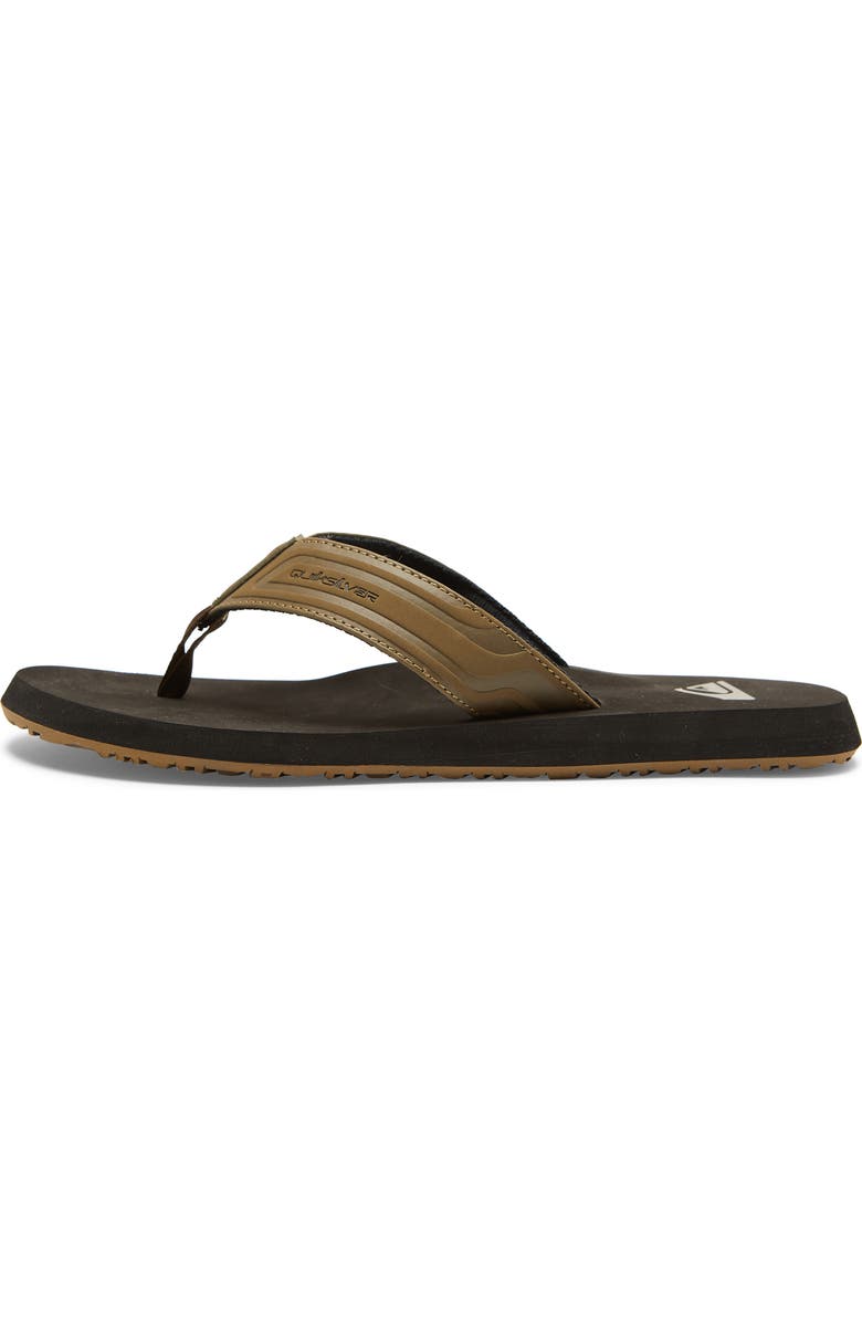 Quiksilver Monkey Wrench Flip Flop, Alternate, color, Tan