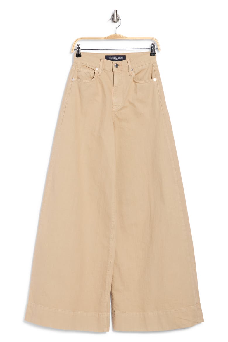 Haizley High Waist Extra Wide Leg Jeans, Main, color, STONE KHAKI