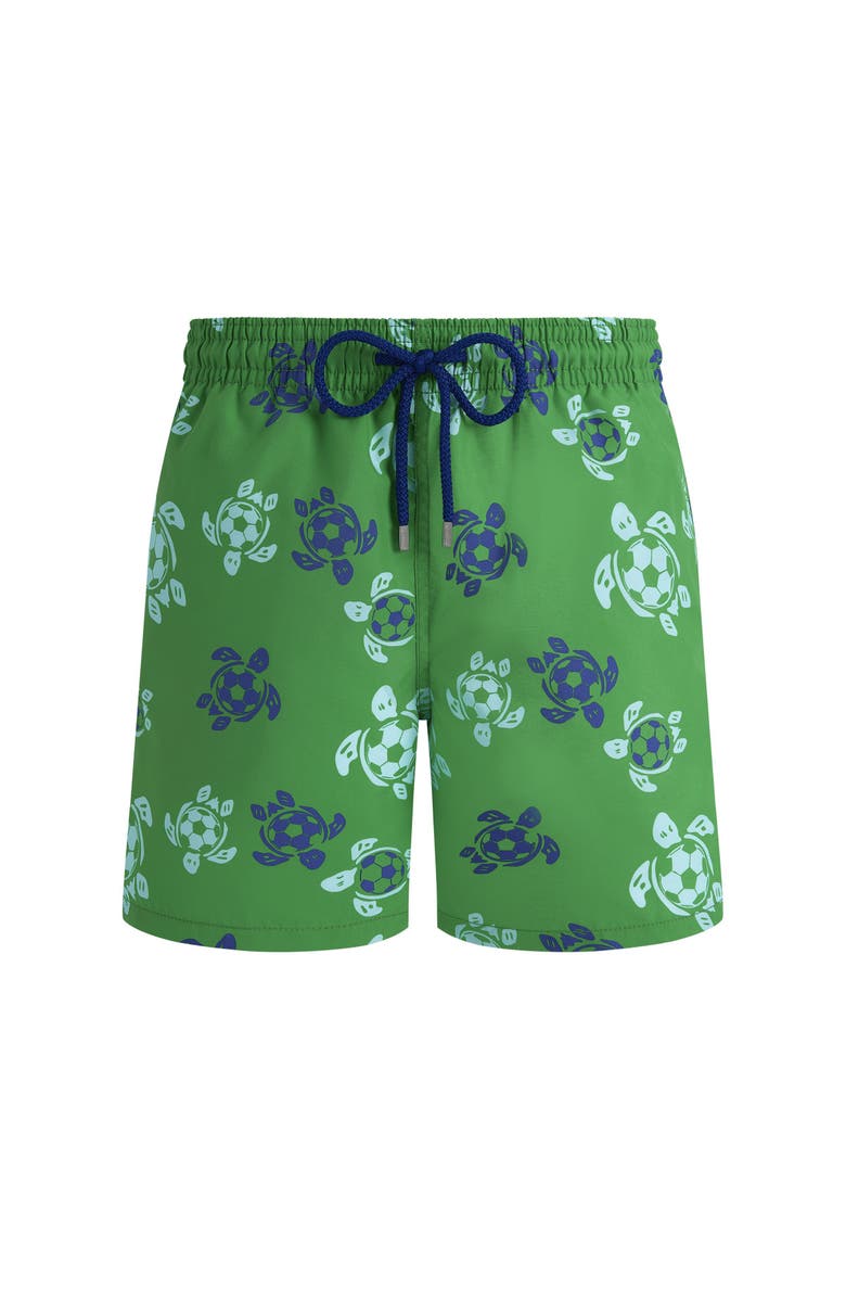 Vilebrequin Men Swim Shorts Soccer Turtles, Main, color, Laser