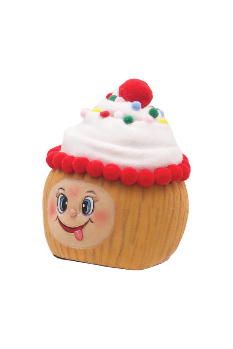 Clarissa Cupcake Joe Spencer Gathered Traditions Figurine 6.5", Alternate, color, Red