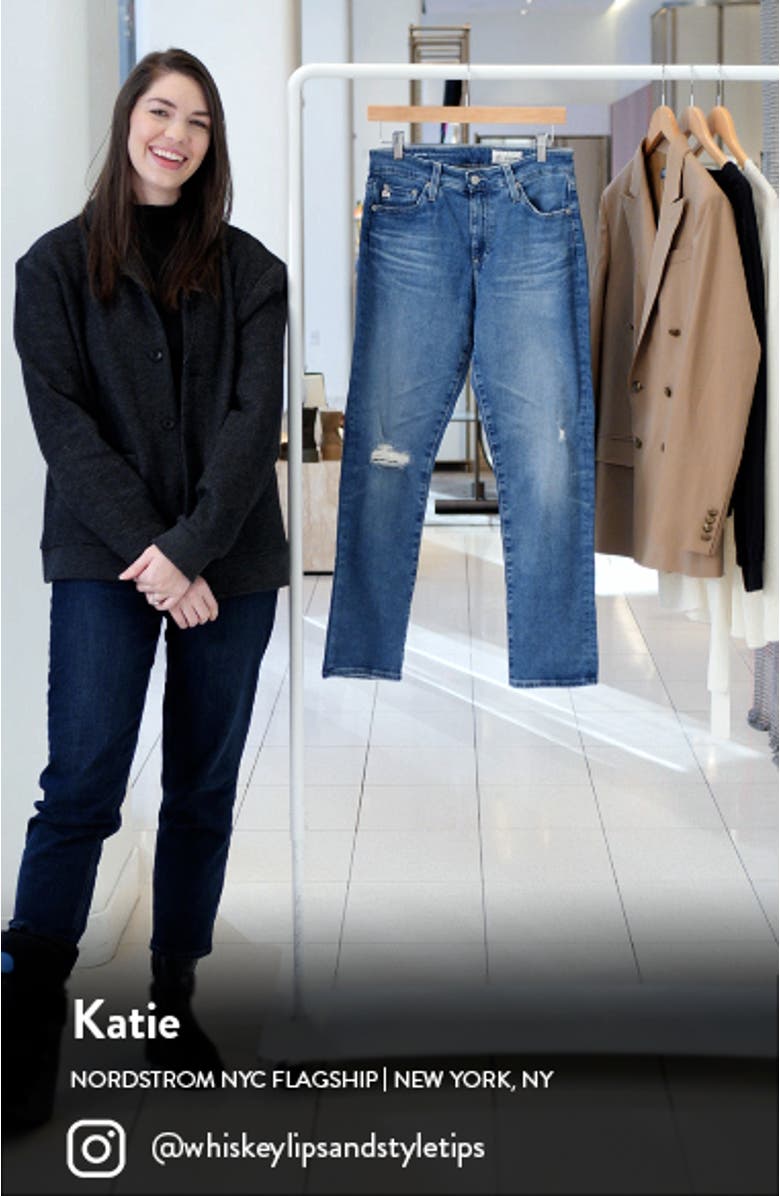 Mari High Waist Crop Straight Leg Jeans, sales video thumbnail