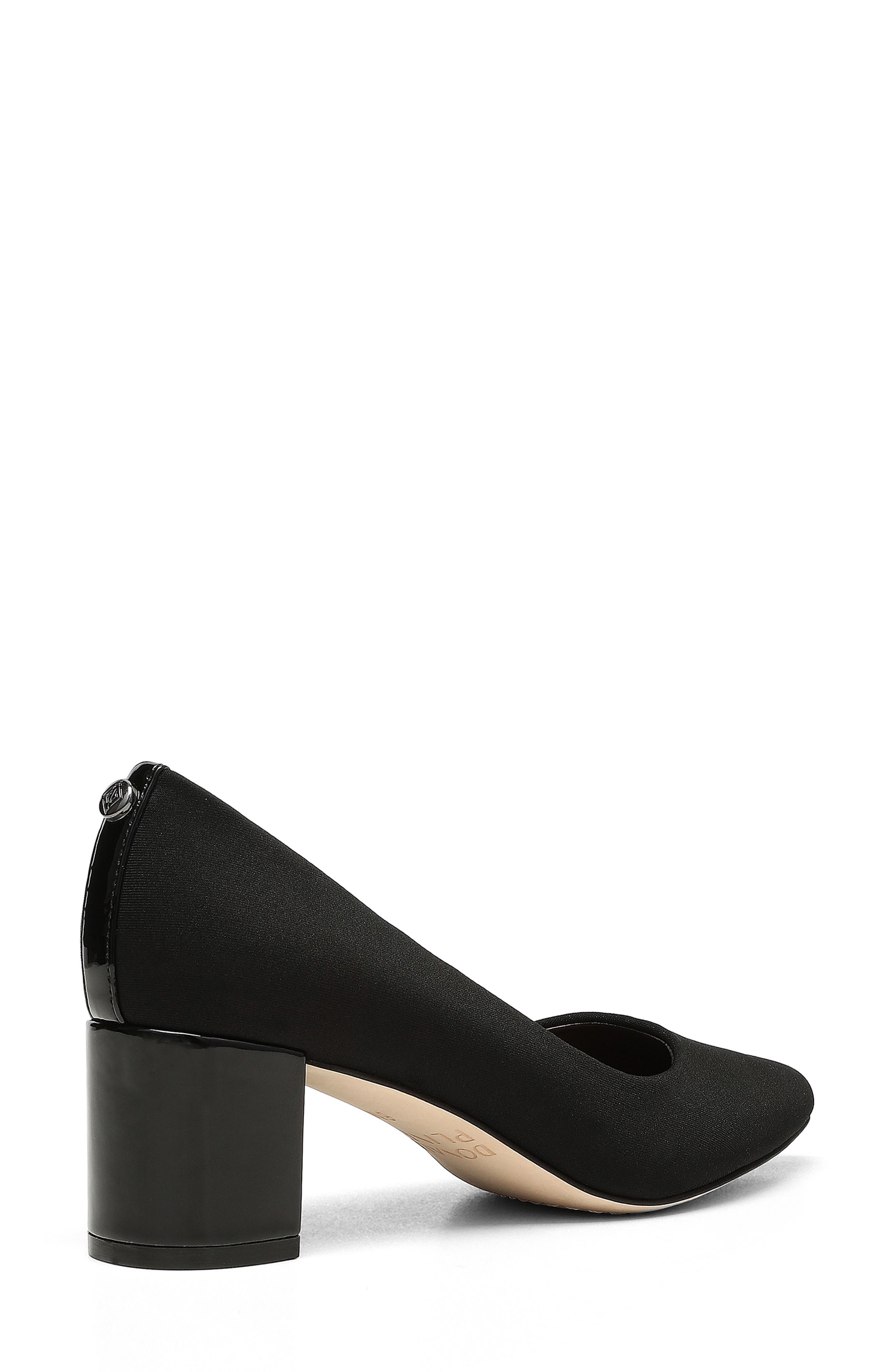 Donald Pliner Stephanid Pointed Toe Block Heel Pump, Alternate, color, Black