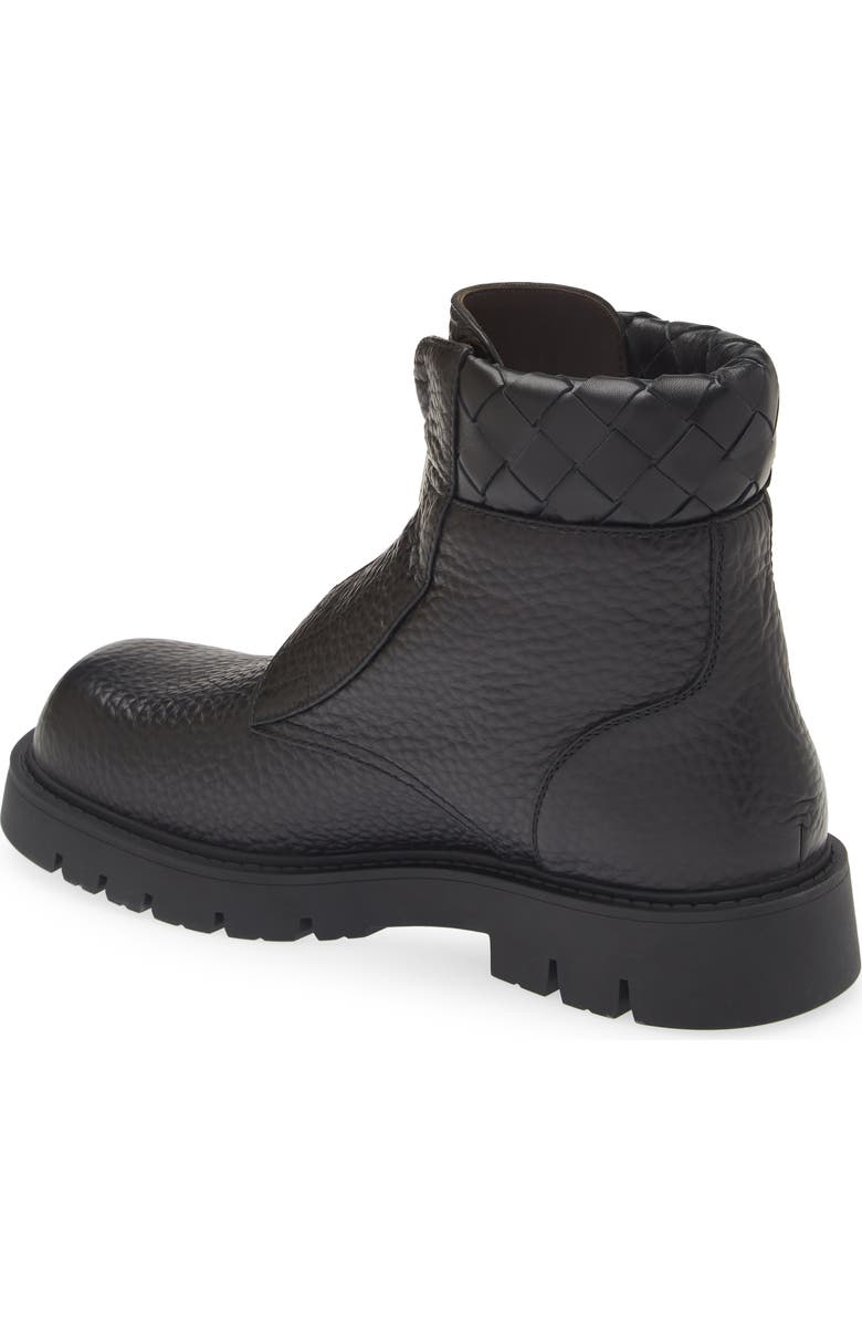 Bottega Veneta Haddock Lug Sole Boot, Alternate, color, 1001 Black/ Black