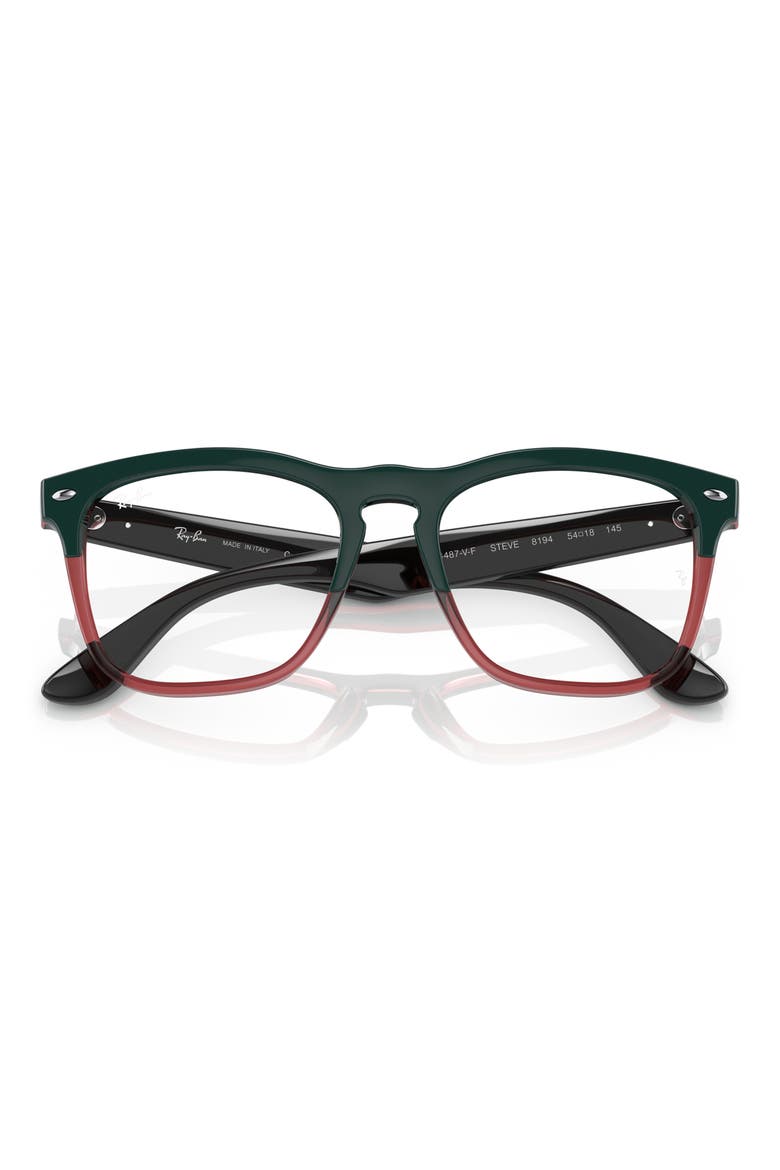 54mm Square Optical Glasses, Alternate, color, GREEN