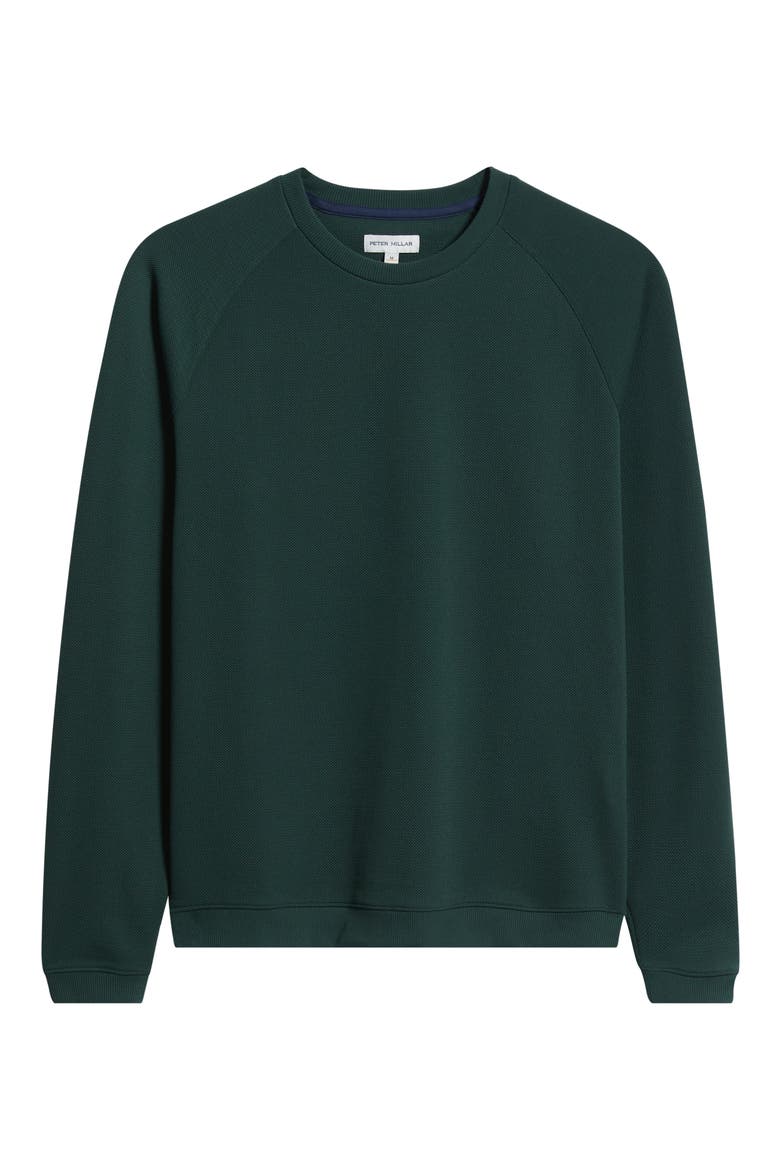 Cradle Performance Piqué Crewneck Top, Alternate, color, PINE BROOK